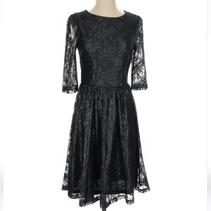 Alex Marie Shimmering Black/Silver Dress